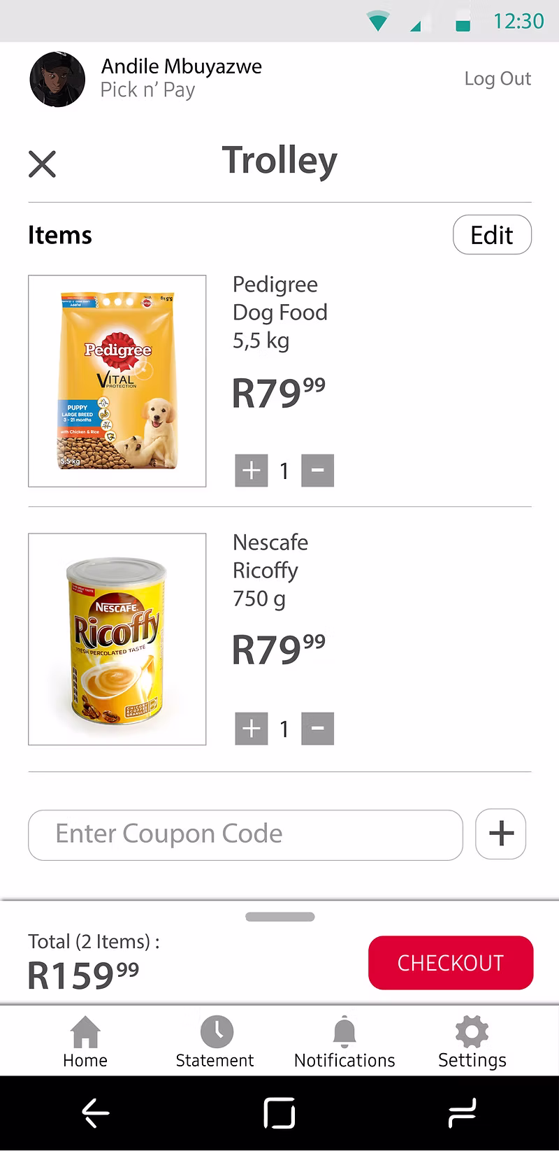 ABSA Online Shopping Checkout