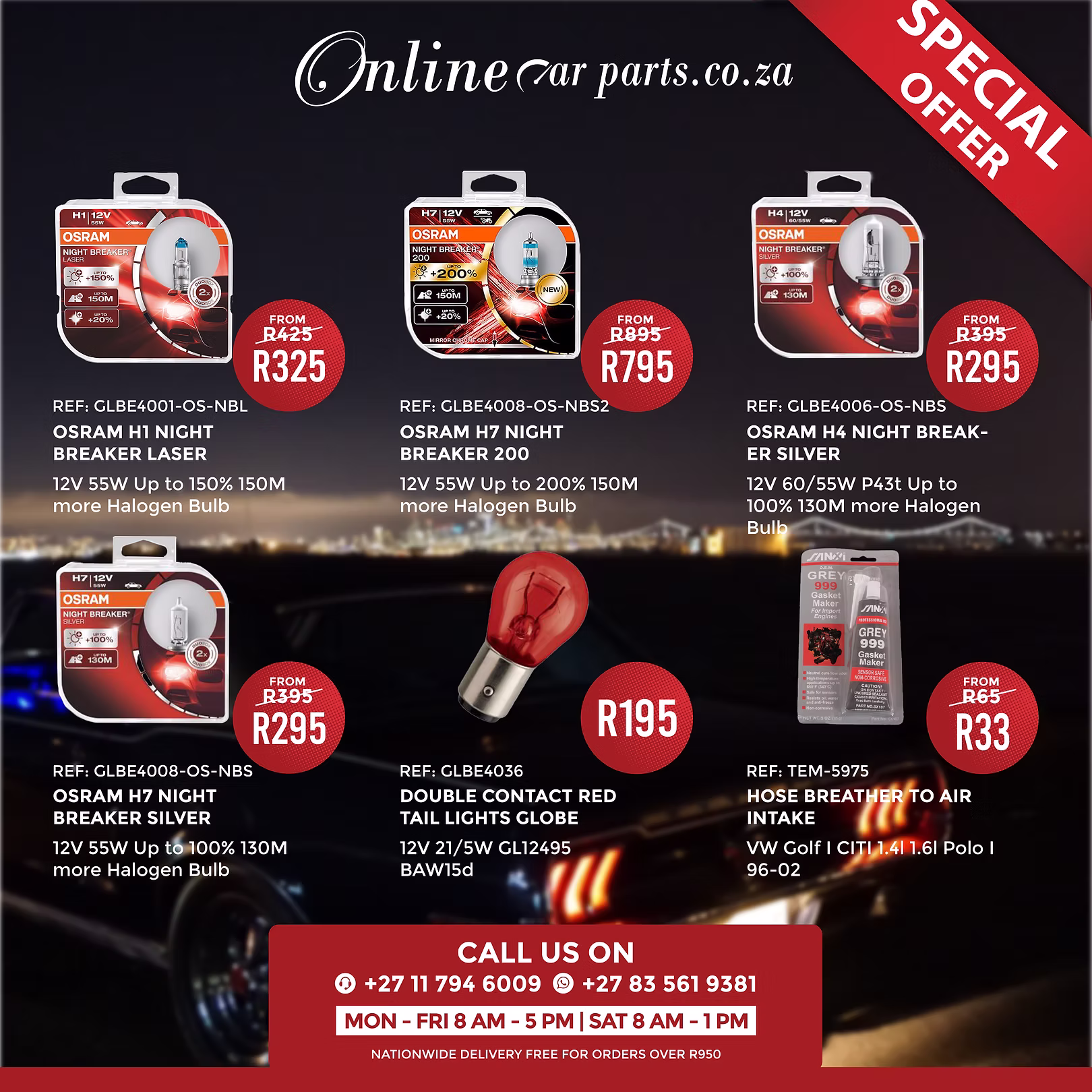 Online Car Parts - Product Specials