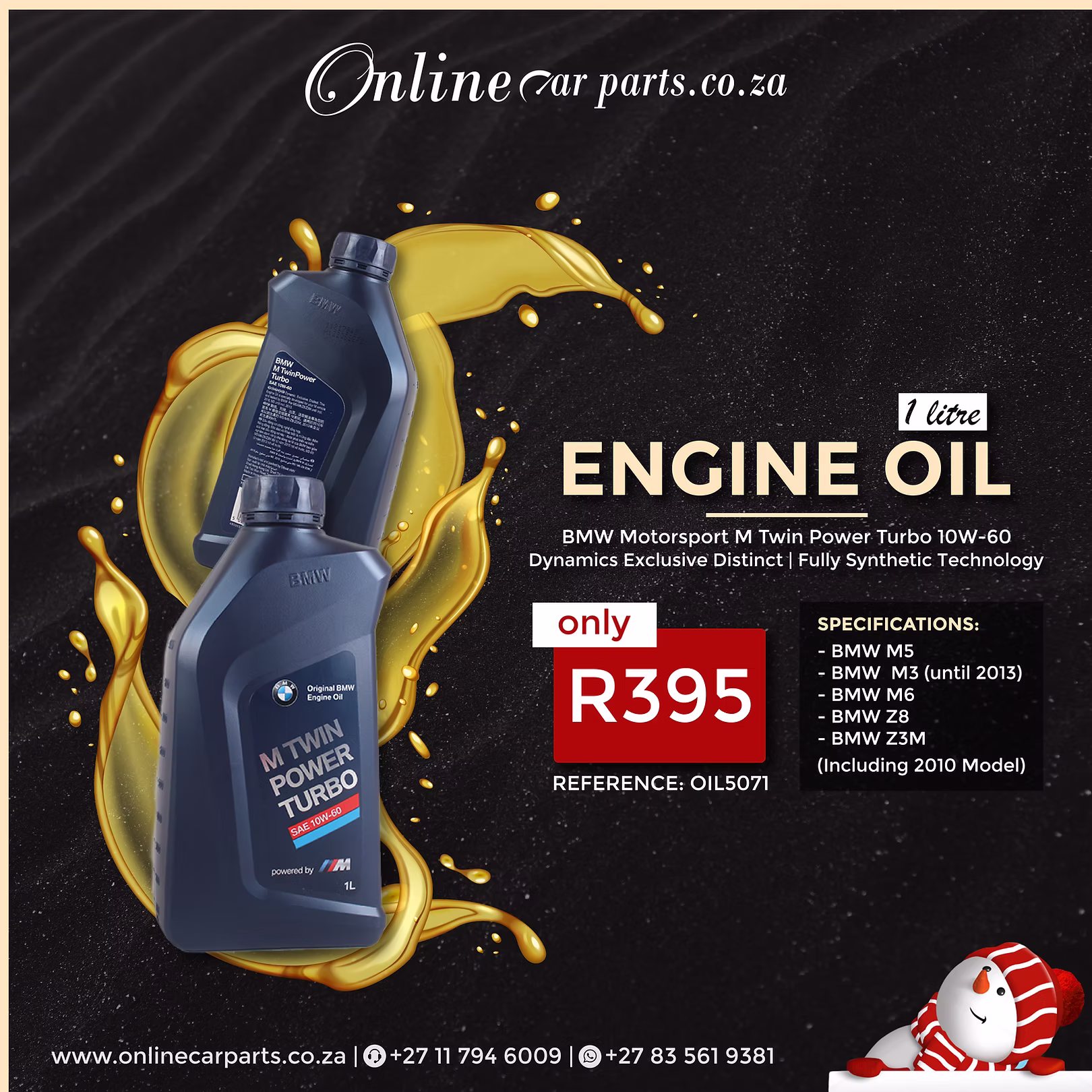 Online Car Parts - Engine Oil Post