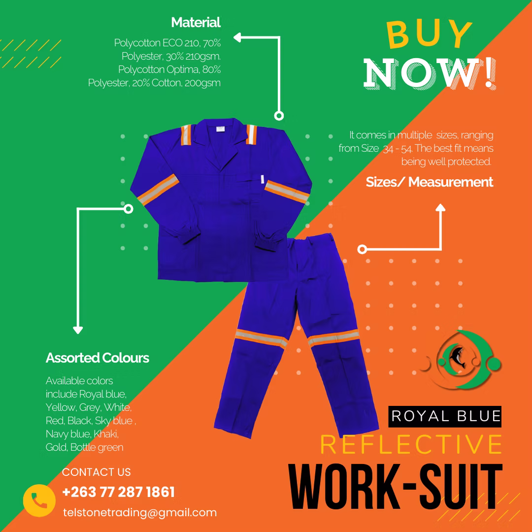 Royal Blue Reflective WorkSuit