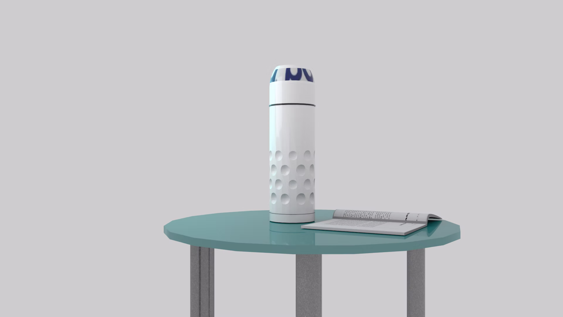 3D Bonaqua Flask (Far shot)
